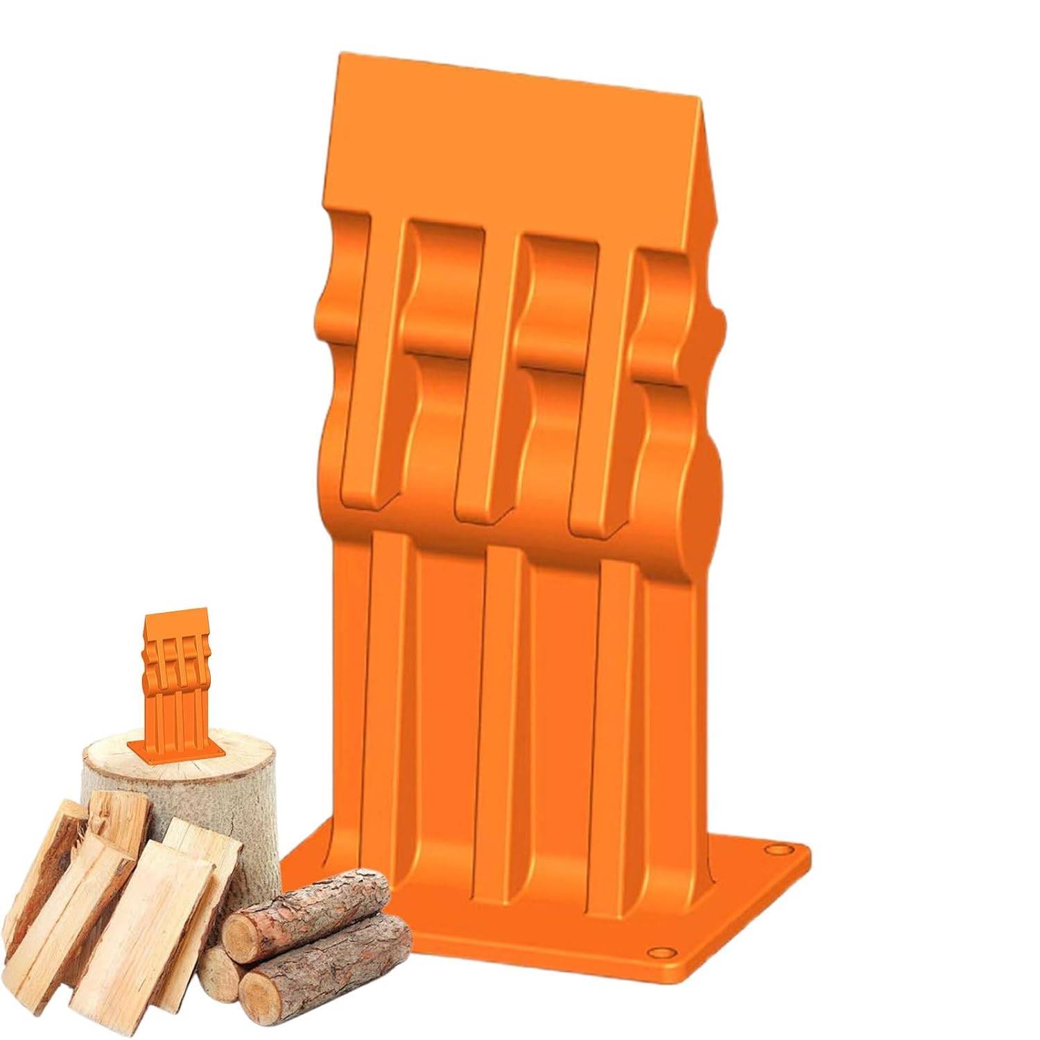 Fendeuse de bûches manuelle, outil de fendage de bûches, fendeuse de bûches multifonction en fonte, fendeuse de bûches orange-Lytech - Image 7