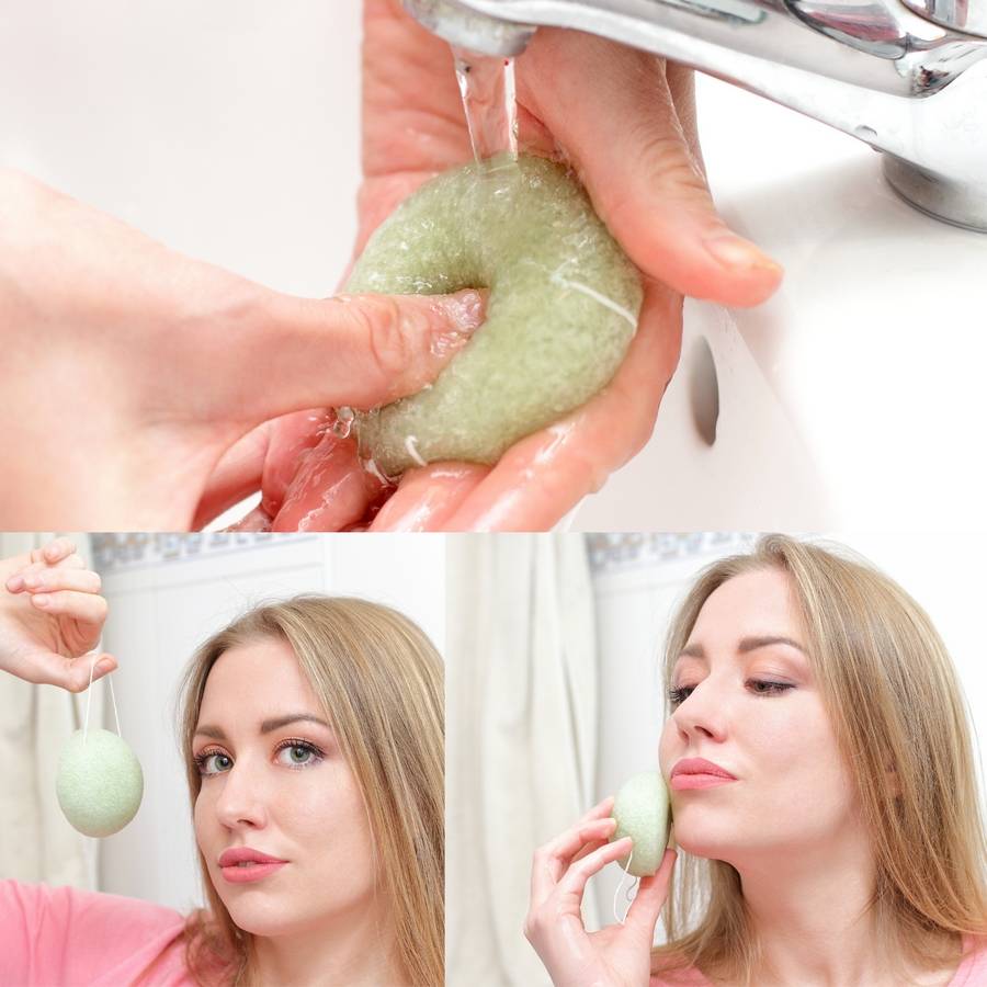 Sun&Sia - Éponge Konjac 100% Naturelle à l'Aloe Vera- Nettoie en Profondeur et en Douceur- Soin Visage Naturel- Tous Types de Peau - Image 2