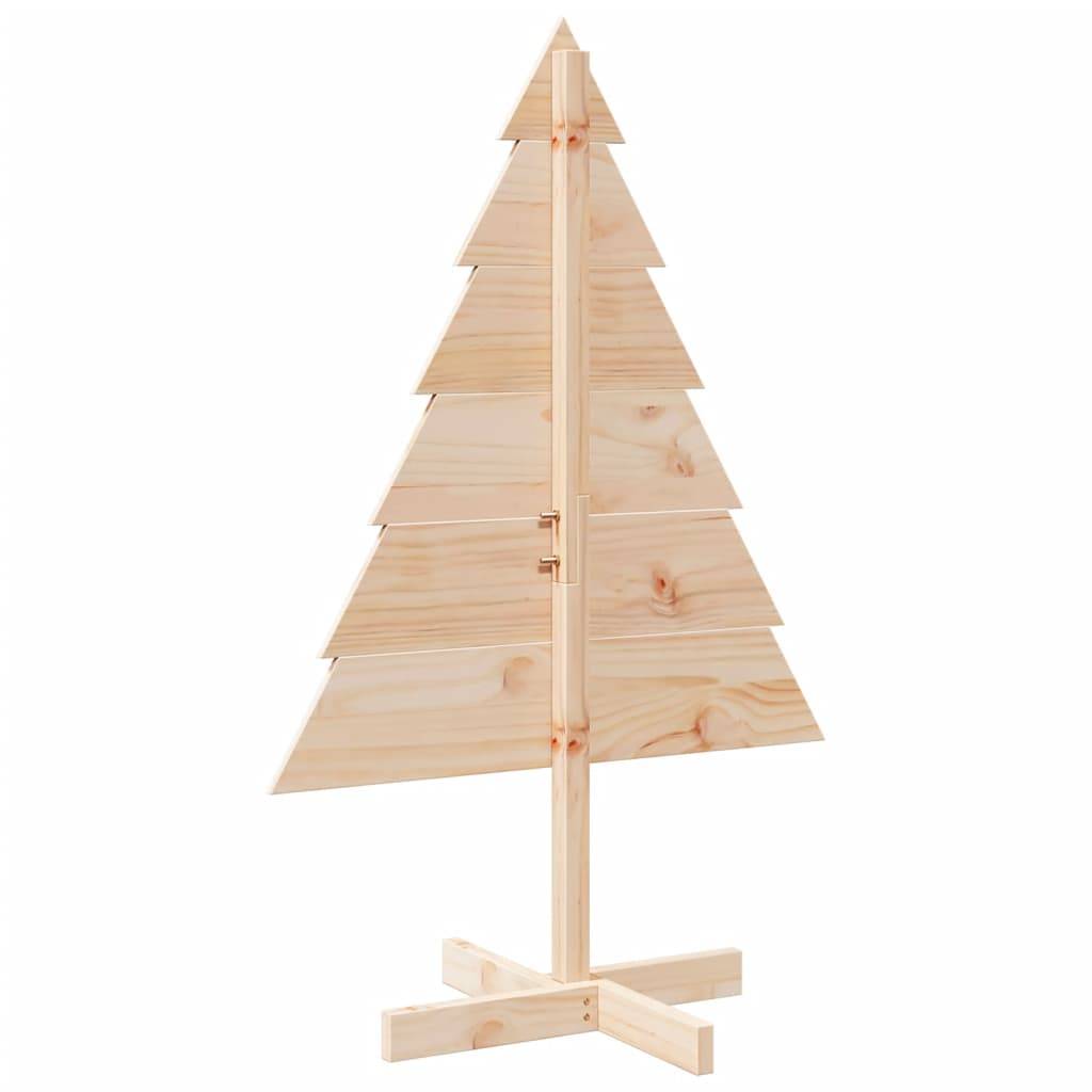 Sapin de Noël Décoratif en Bois Massif Style Rustique pour Intérieur/Extérieur 110 cm – ComfortXL Outdoor Living - Image 5