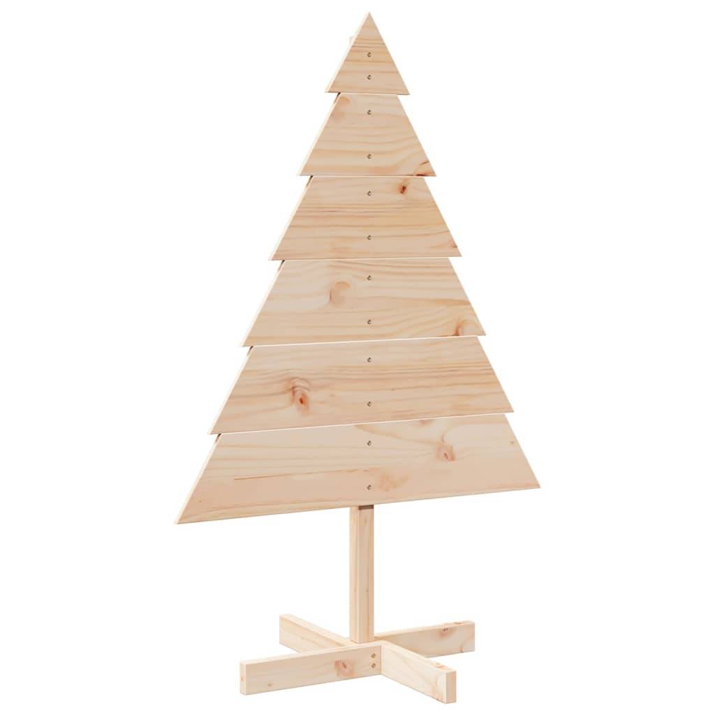 Sapin de Noël Décoratif en Bois Massif Style Rustique pour Intérieur/Extérieur 110 cm – ComfortXL Outdoor Living - Image 2