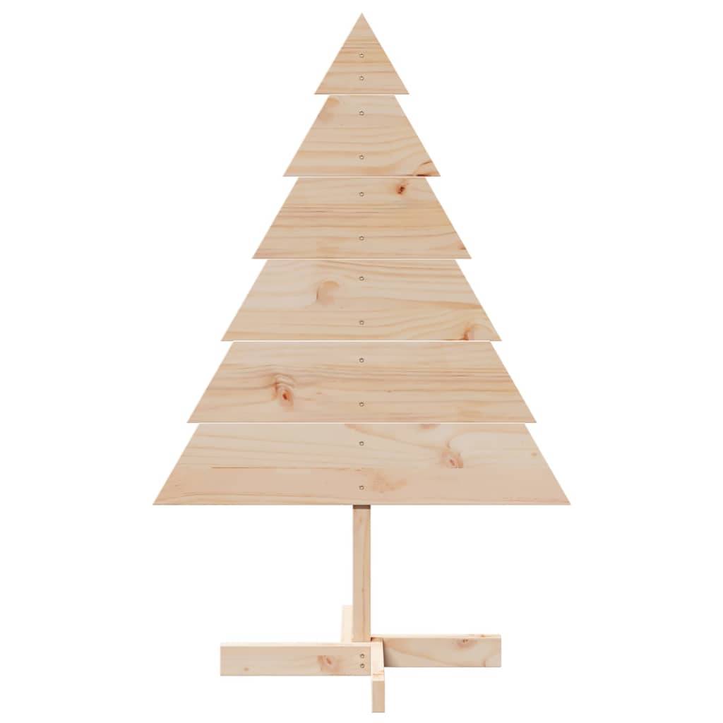 Sapin de Noël Décoratif en Bois Massif Style Rustique pour Intérieur/Extérieur 110 cm – ComfortXL Outdoor Living - Image 3