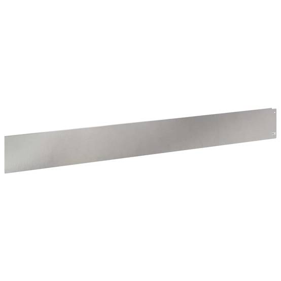 Bordure pelouse acier aménagement jardin création lignes 100x12cm argenté - ComfortXL Outdoor Living - Image 2