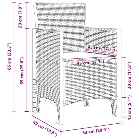 ComfortXL - Table de Jardin 12 Chaises Grises en Résine Tressée Mobilier Complet 13 Pièces pour Extérieur Gris Clair – ComfortXL Outdoor Living - Image 4