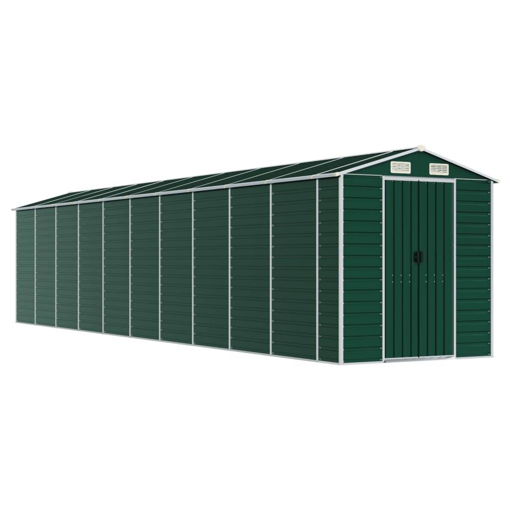 Vidaxl - Abri de jardin vert 191x895x198 cm acier galvanisé vidaXL 3188240 - Image 2