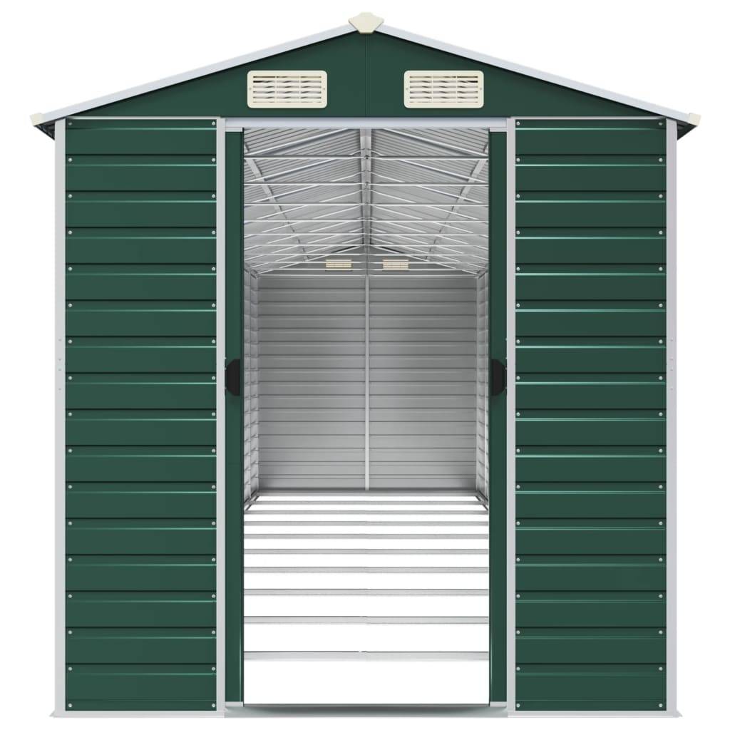Vidaxl - Abri de jardin vert 191x895x198 cm acier galvanisé vidaXL 3188240 - Image 6