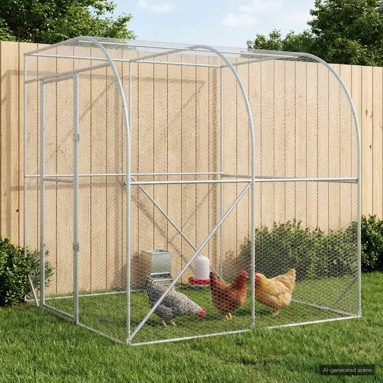 Vidaxl - Poulailler Argenté 200 x 200 x 215 cm Acier galvanisé vidaXL 42042542