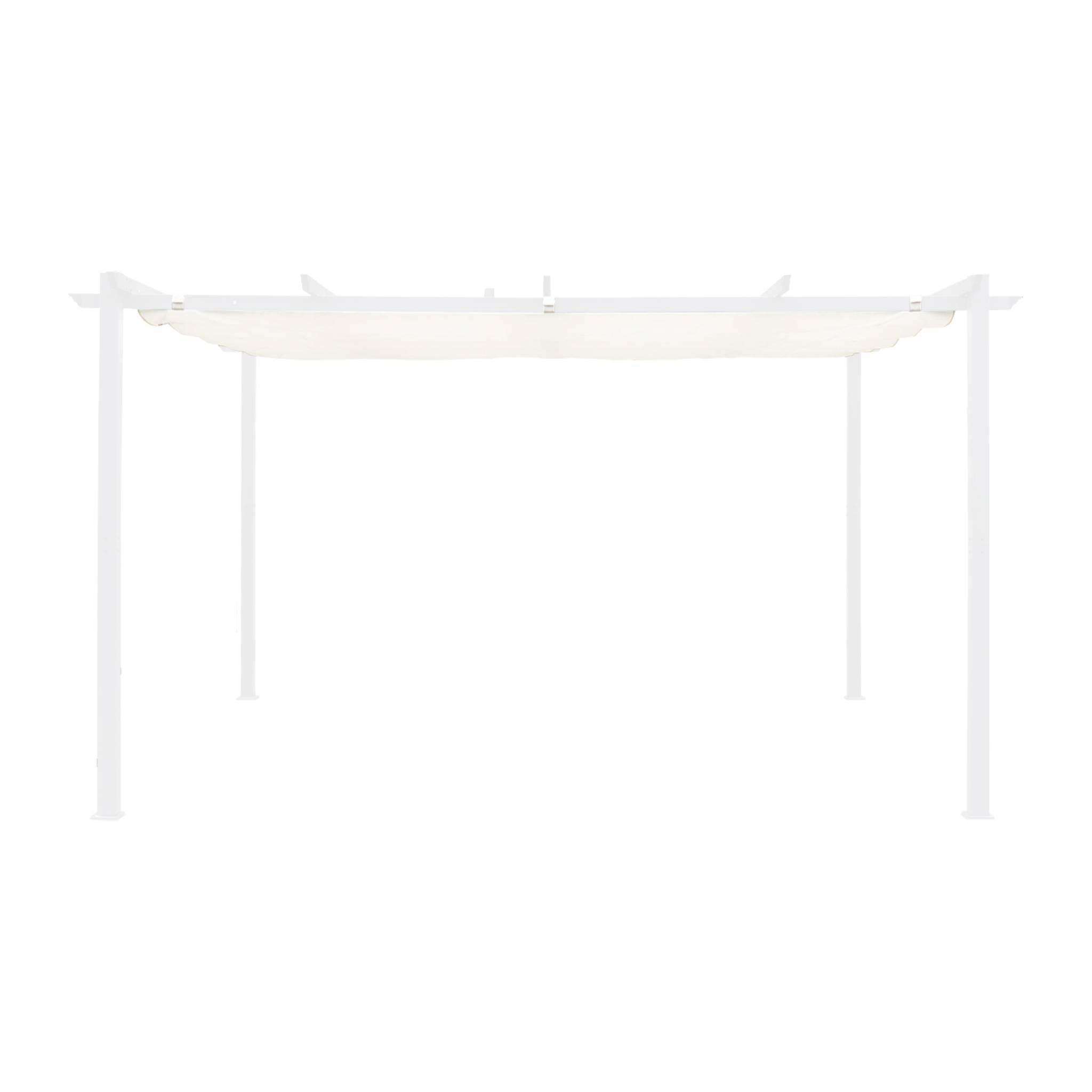 Toile de toit écrue pour tonnelle 3x4m Isla - toile de rechange pergola. toile de remplacement | sweeek - Image 4