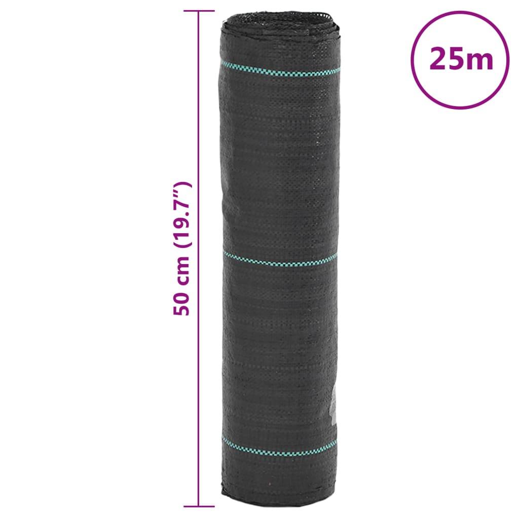 Vidaxl - Membrane anti-mauvaises herbes noir 0,5x25 m PP vidaXL 4005138 - Image 9