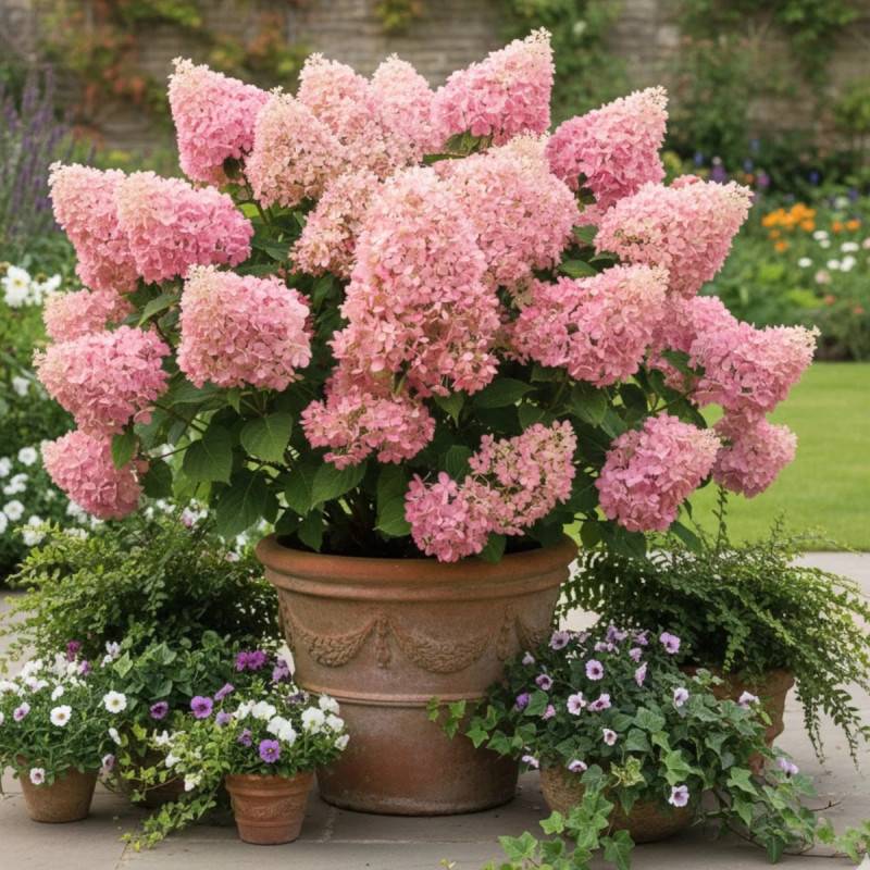 Hortensia paniculata Magical® Sweet Summer 'Bokrathirteen', Hydrangea paniculata à fleurs Rouge - feuillage Caduc - Pot de 1,5L - 10/20 cm-  hauteur à - Image 5