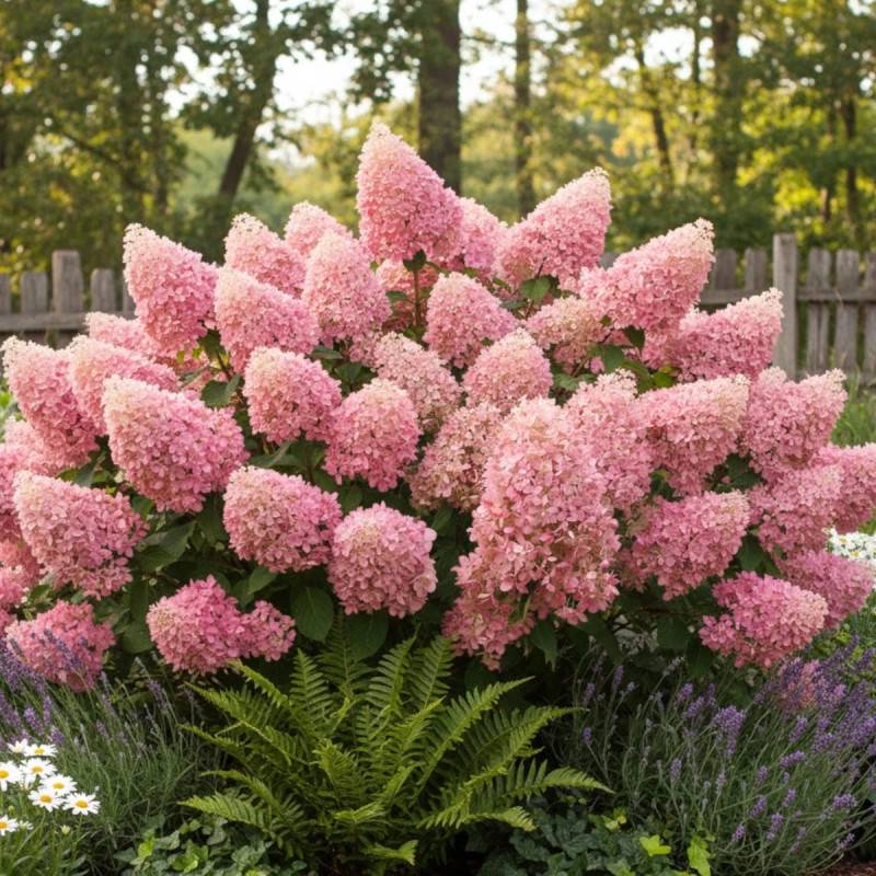 Hortensia paniculata Magical® Sweet Summer 'Bokrathirteen', Hydrangea paniculata à fleurs Rouge - feuillage Caduc - Pot de 1,5L - 10/20 cm-  hauteur à - Image 2