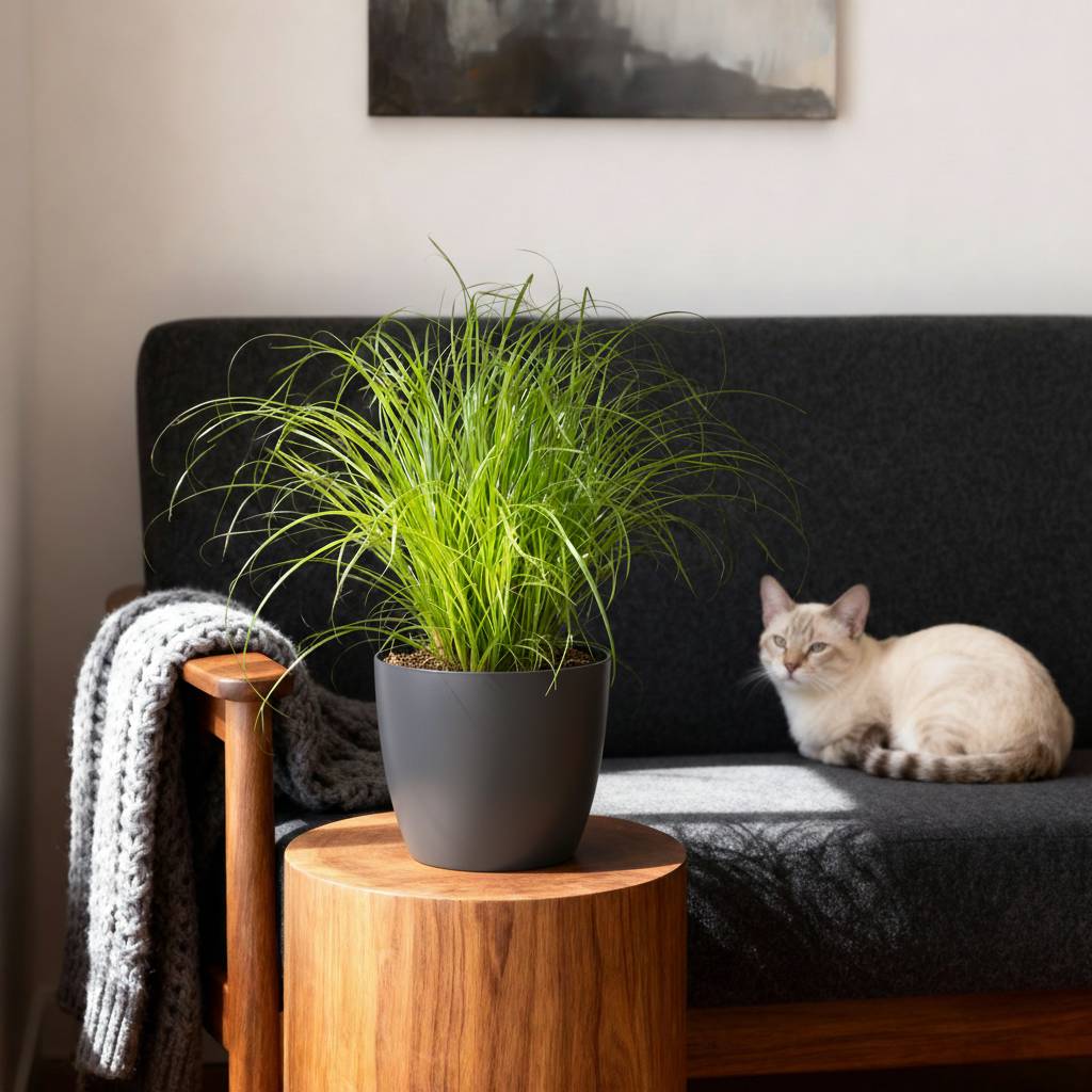 Cyperus alternifolius Zumula - Pet-friendly - Pot de 12cm - Hauteur 20cm - 1 plante - Gris - Plantes d'intérieur - Image 4