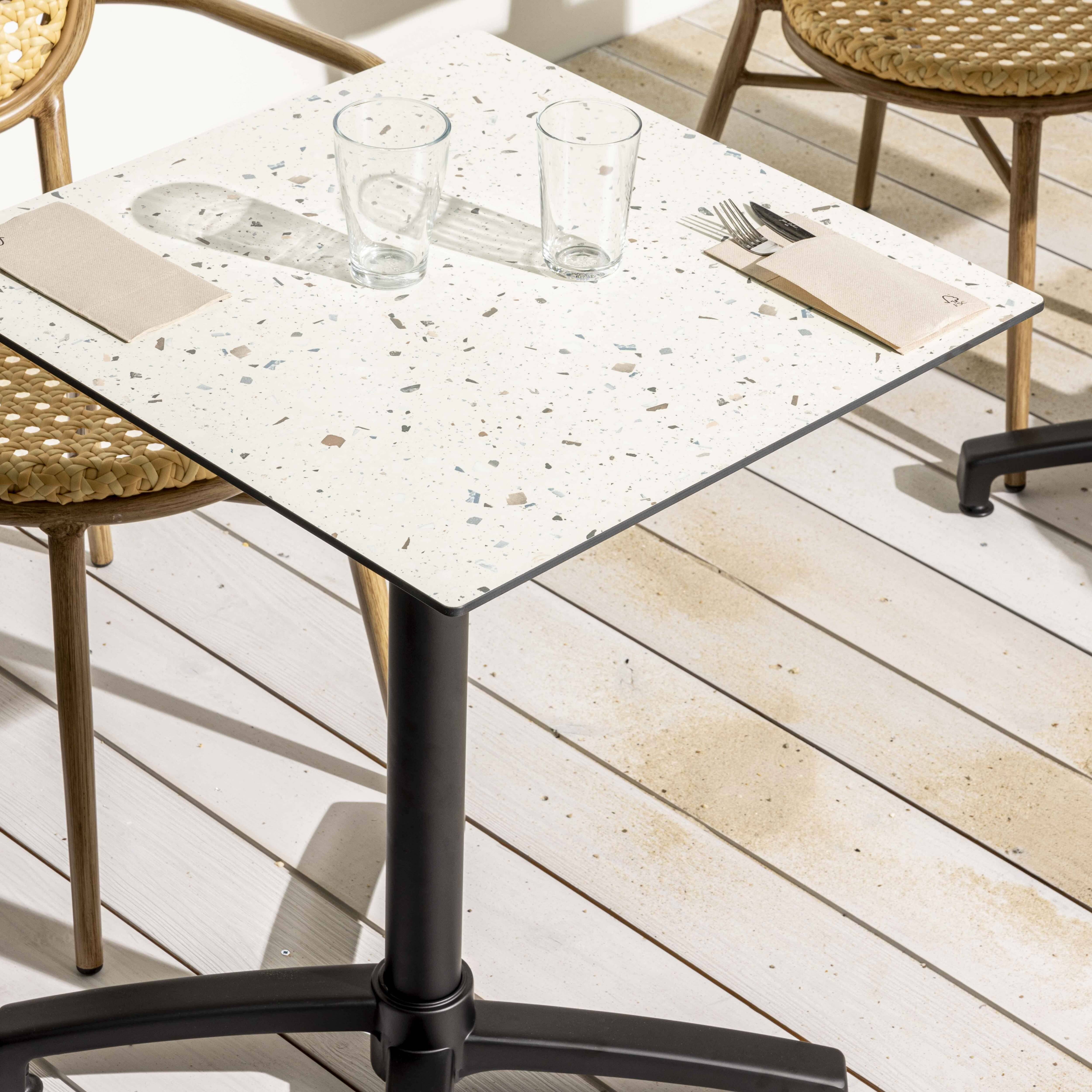 Oviala - Table de terrasse 60 cm inclinable terrazzo Opéra - Oviala - Image 3