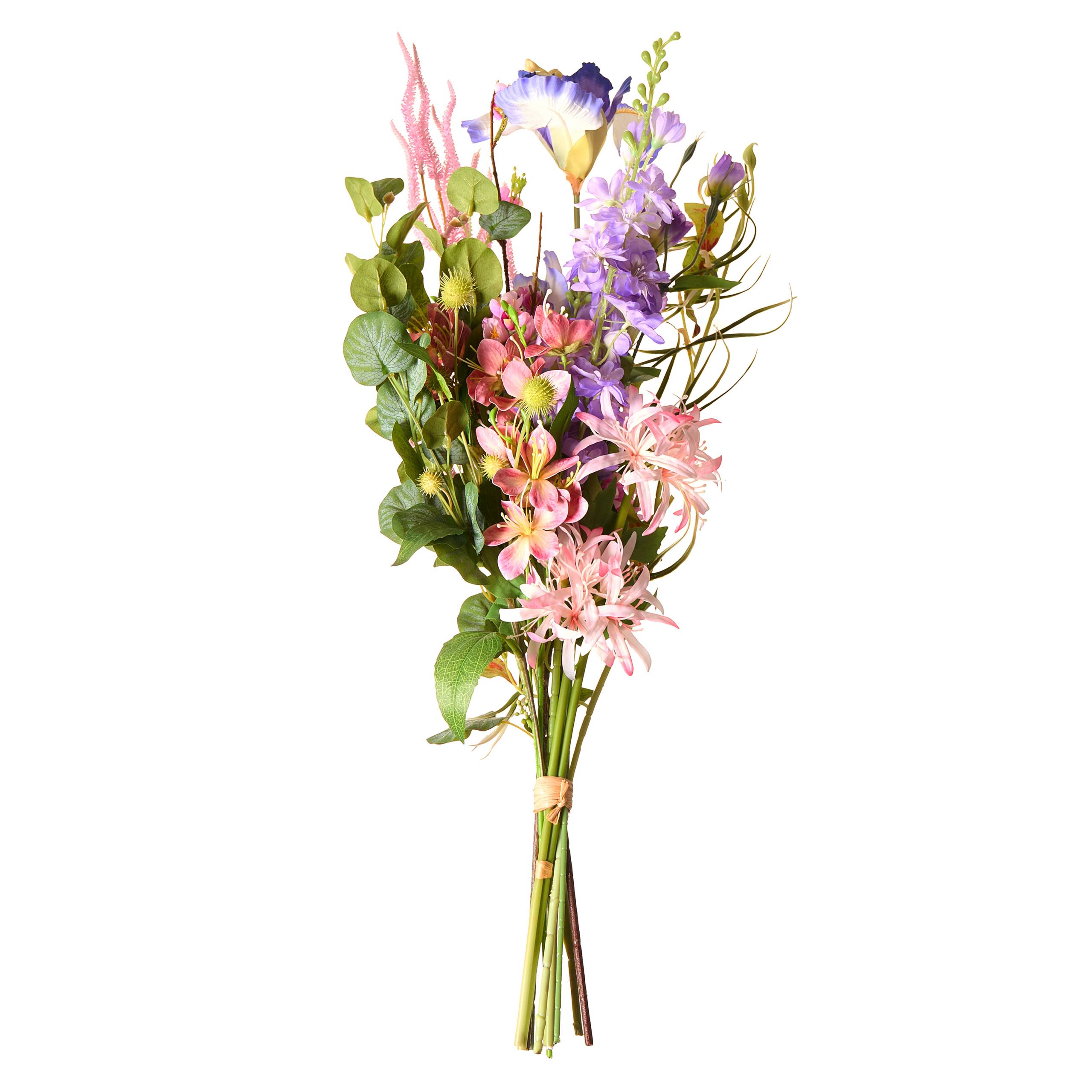 Beliani - Bouquet de fleurs artificielles Tissu Multicolore ARGALO - 40x40x80- Beliani - Image 2