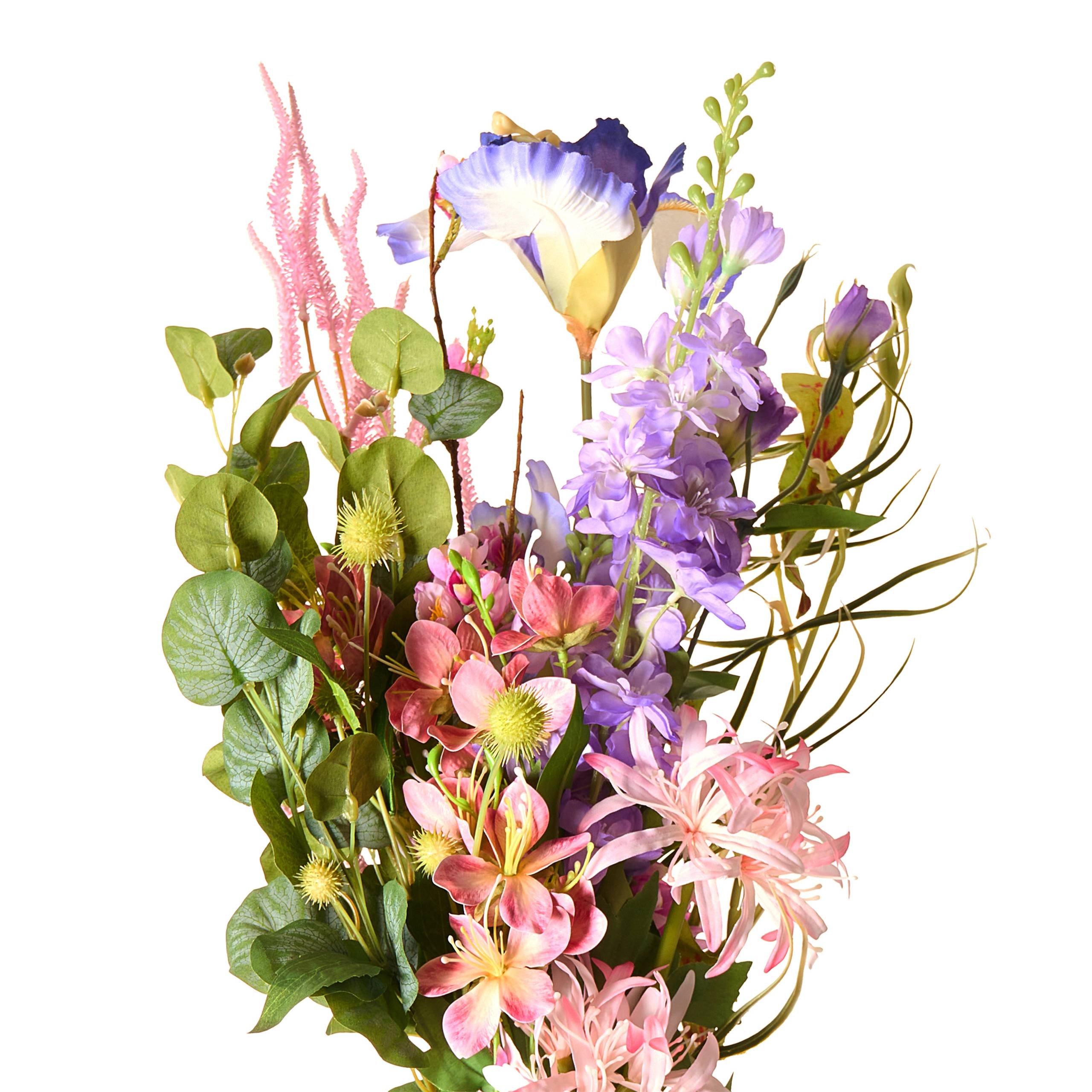 Beliani - Bouquet de fleurs artificielles Tissu Multicolore ARGALO - 40x40x80- Beliani - Image 5