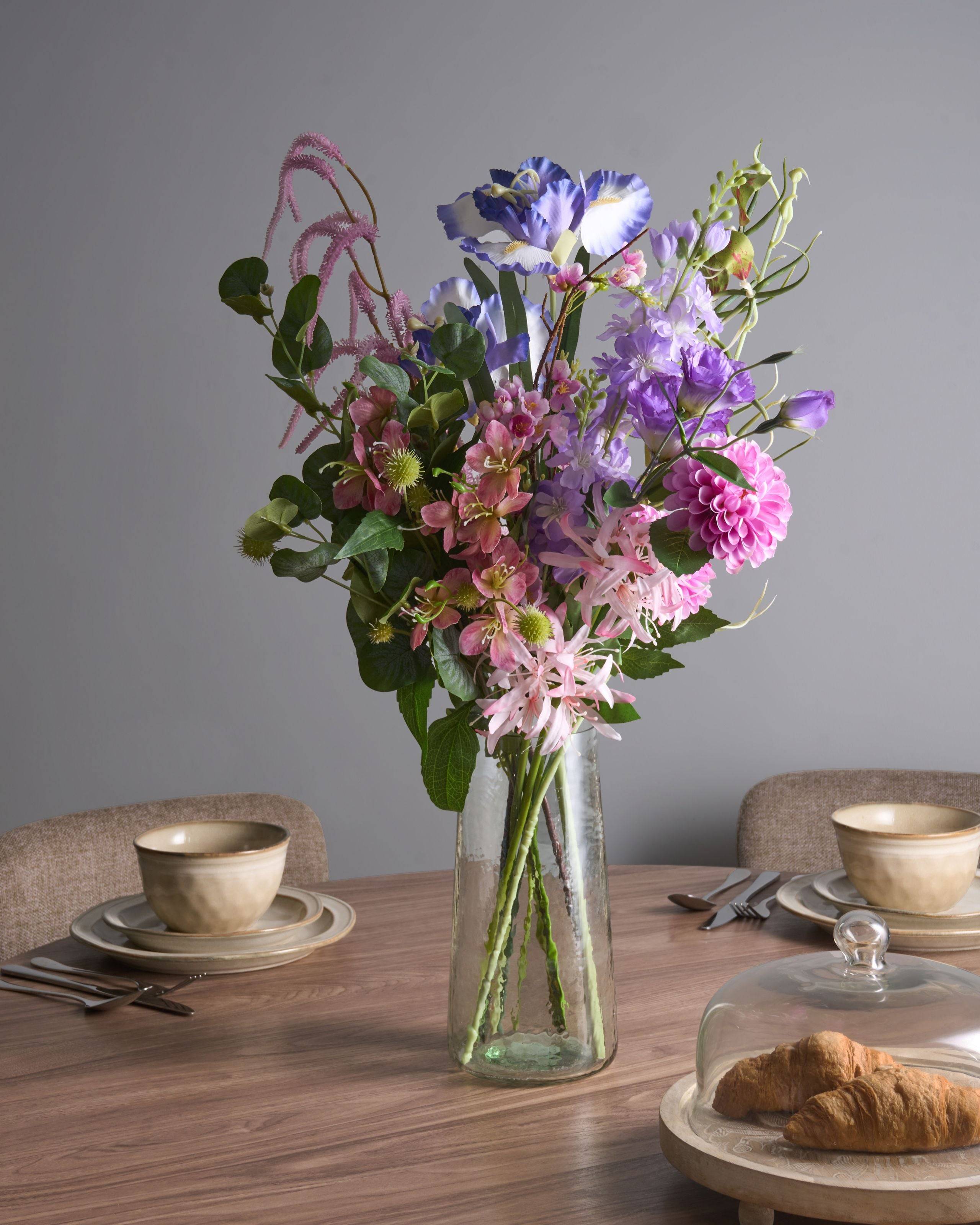 Beliani - Bouquet de fleurs artificielles Tissu Multicolore ARGALO - 40x40x80- Beliani - Image 1