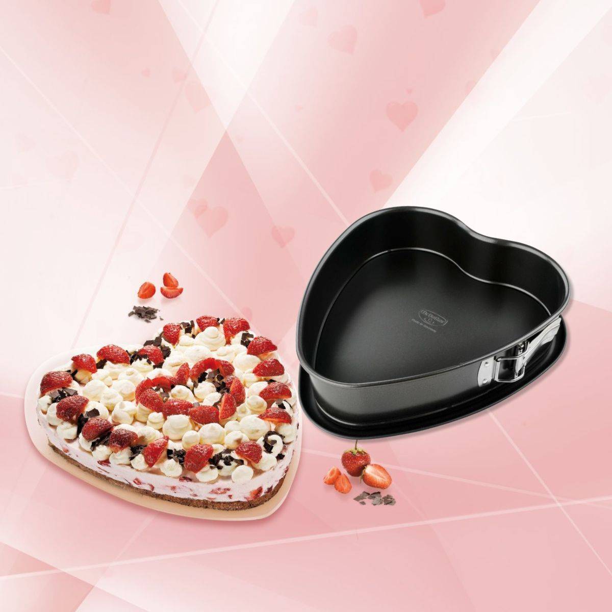 Moule coeur à charnière 25 x 25 cm Dr. Oetker Back-Freude - Image 3