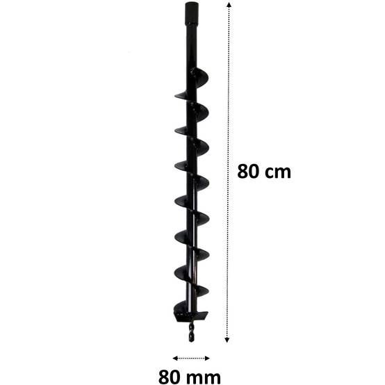 Gt Market - Mèche de tarière Ø 80 mm avec adaptateur pour perceuse et perforateur SDS-plus - GT MARKET - Image 3