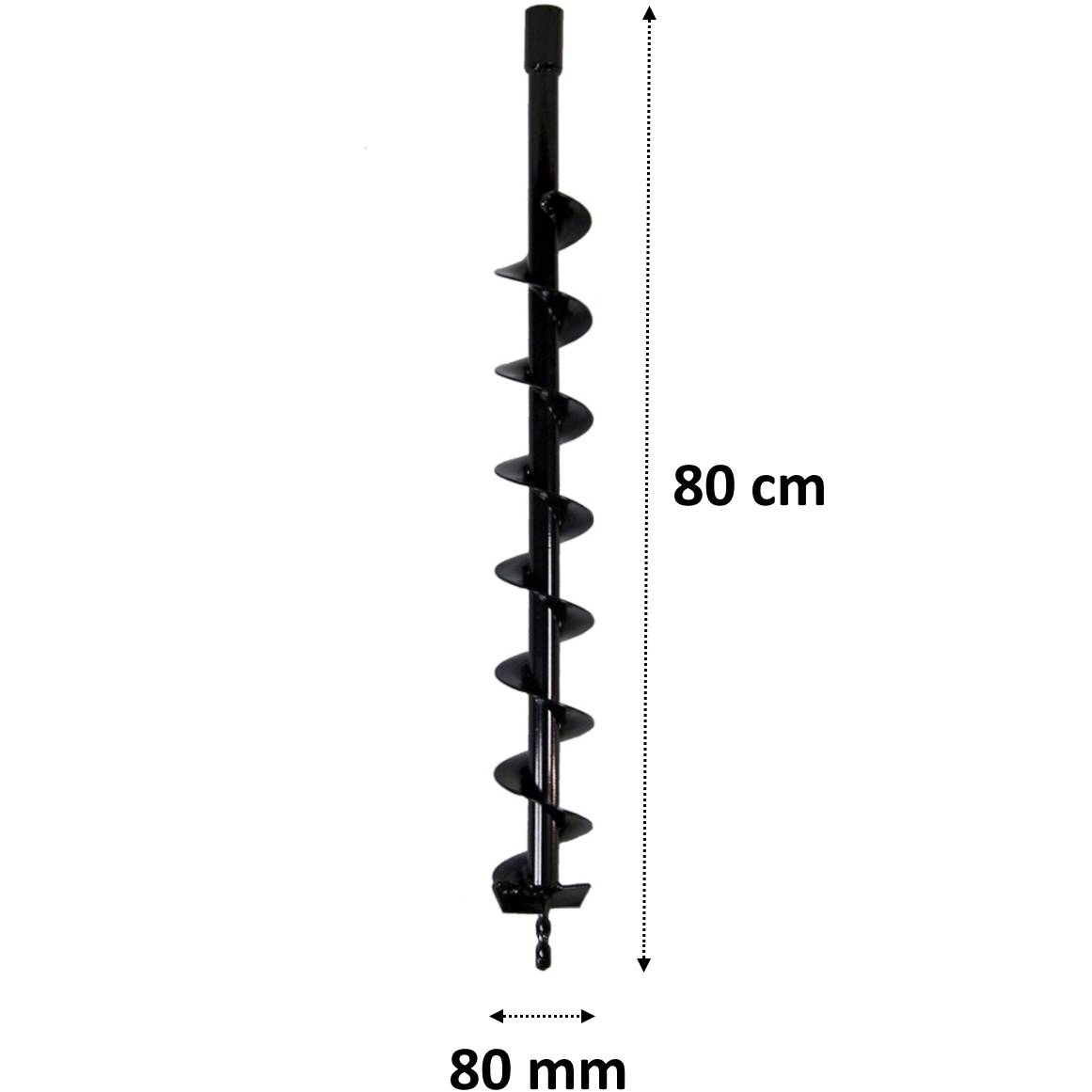 Gt Market - Mèche de tarière Ø 80 mm avec adaptateur pour perceuse et perforateur SDS-plus - GT MARKET - Image 3