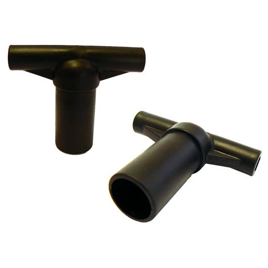 Kangui - Lot de 2 capuchons T-section pour arceau de filet de trampoline Kangui - Image 1
