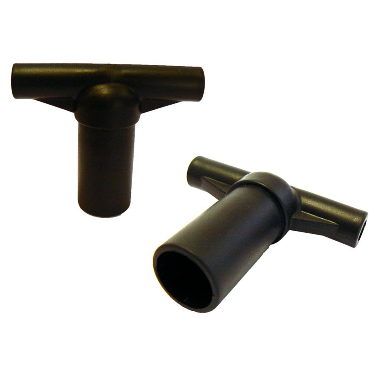 Kangui - Lot de 2 capuchons T-section pour arceau de filet de trampoline Kangui