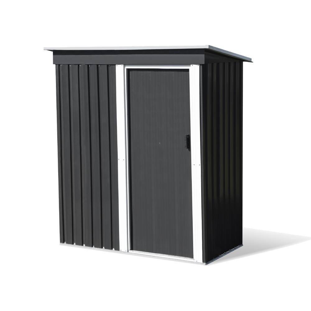 Abri de jardin en acier galvanisé - Gris anthracite - 1,13m² - TERRE JARDIN - Image 1