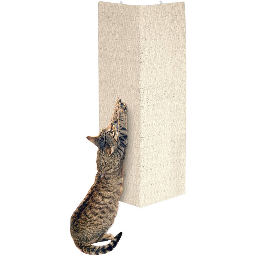Planche Grattoir Sisal pour Chat, Beige 28 x 52 cm + catnip. - Image 4