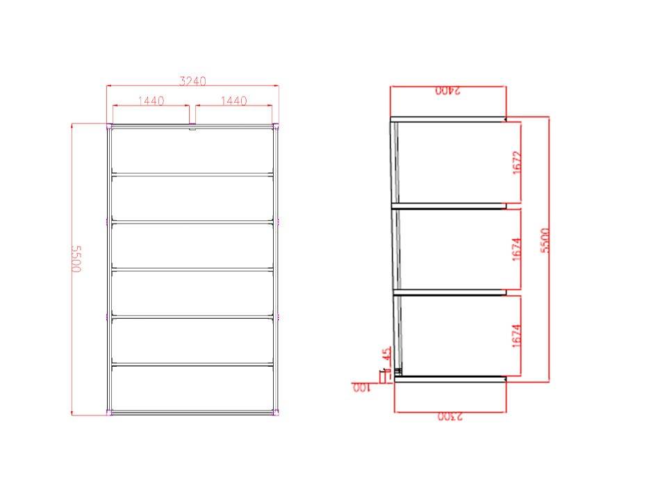 Carport aluminium CARLTON 324 x 550 cm - 1 Voiture - 17,69m2 - Gris anthracite - Image 6