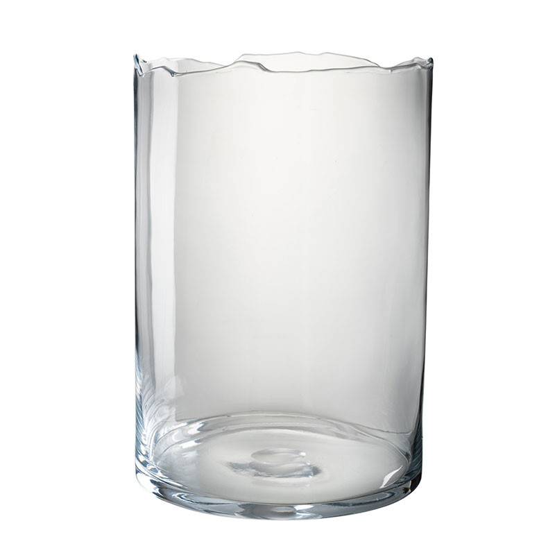 Photophore en verre transparent 27x27x39 cm - J-Line - Image 2