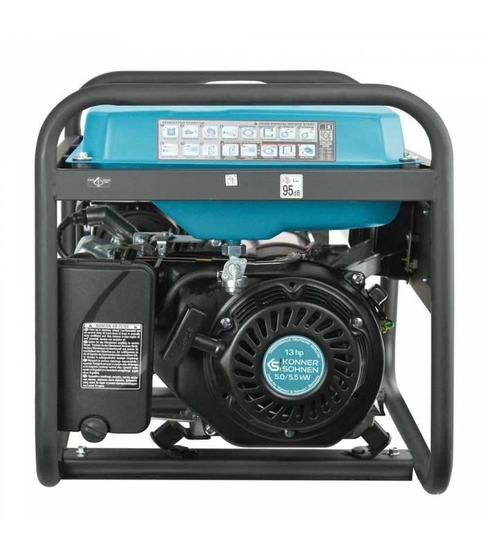 Groupe électrogène thermique 389cc, 5 kW, sytême AVR - Könner & Söhnen KS 7000E - Image 2