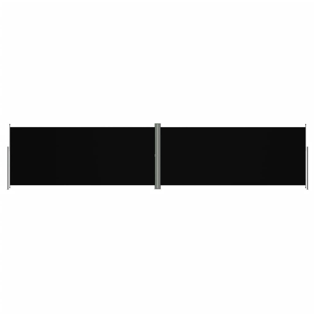 Helloshop26 - Auvent latéral rétractable 220 x 1000 cm noir - Image 1