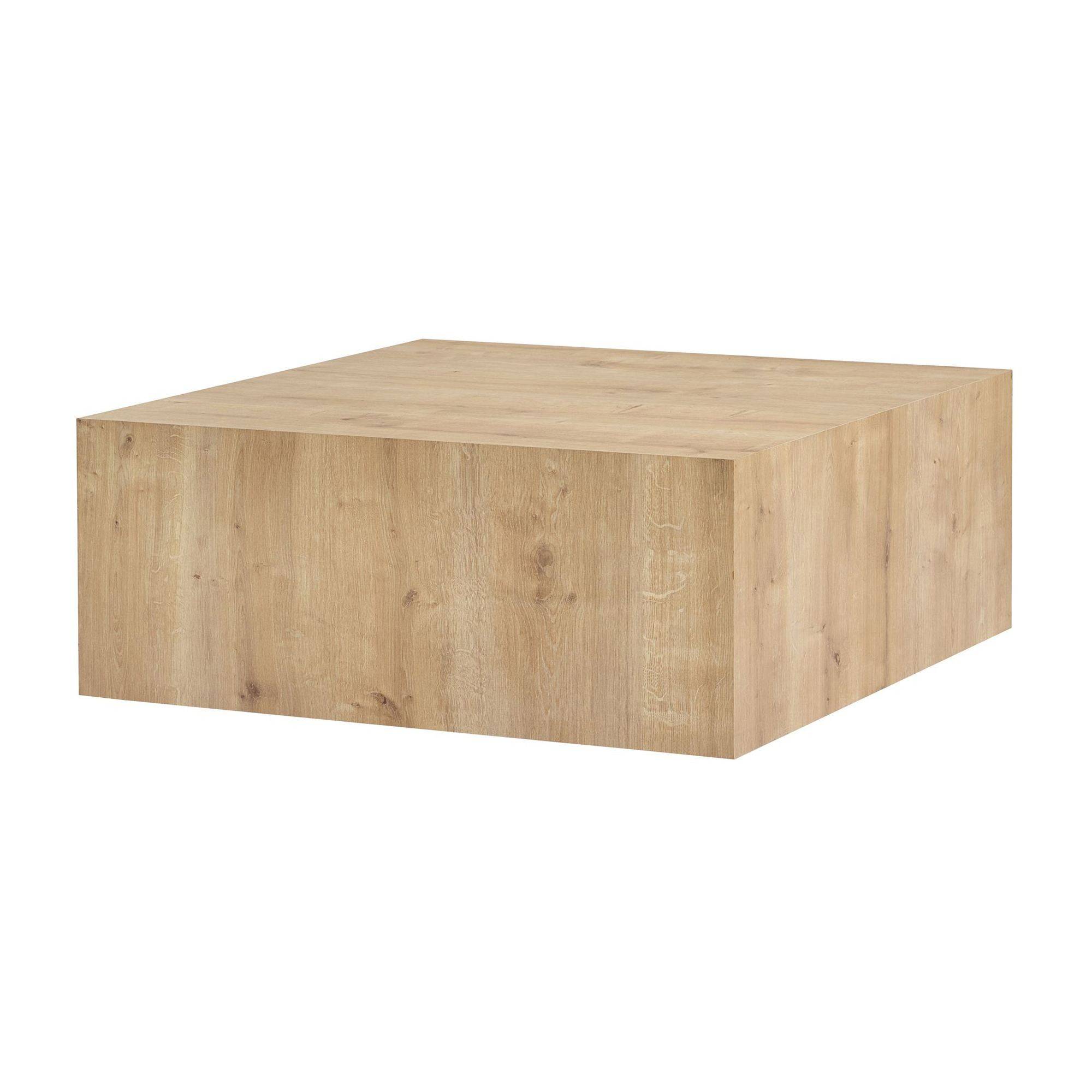 Habitat Et Jardin - Table Basse En Mdf "prizma" - 90 X 90 X 35 Cm - Chêne Saphir -hanah Home - Image 4