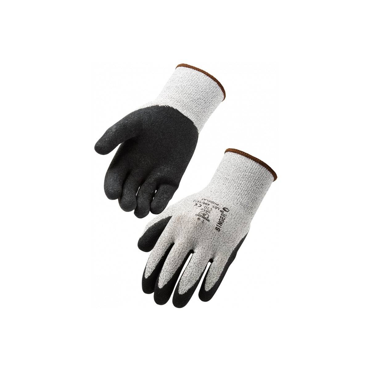Gant anti coupure niveau c T.11 polyéthylène gris Singer - Image 1