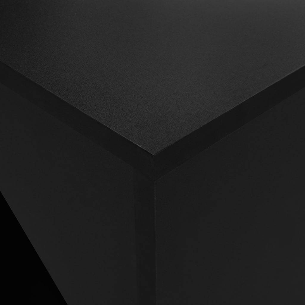 Helloshop26 - Table haute mange debout bar bistrot avec armoire noir 200 cm - Image 2