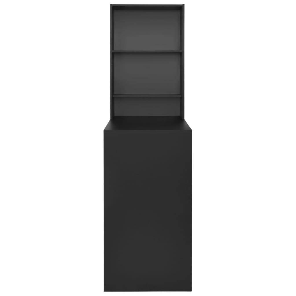 Helloshop26 - Table haute mange debout bar bistrot avec armoire noir 200 cm - Image 5