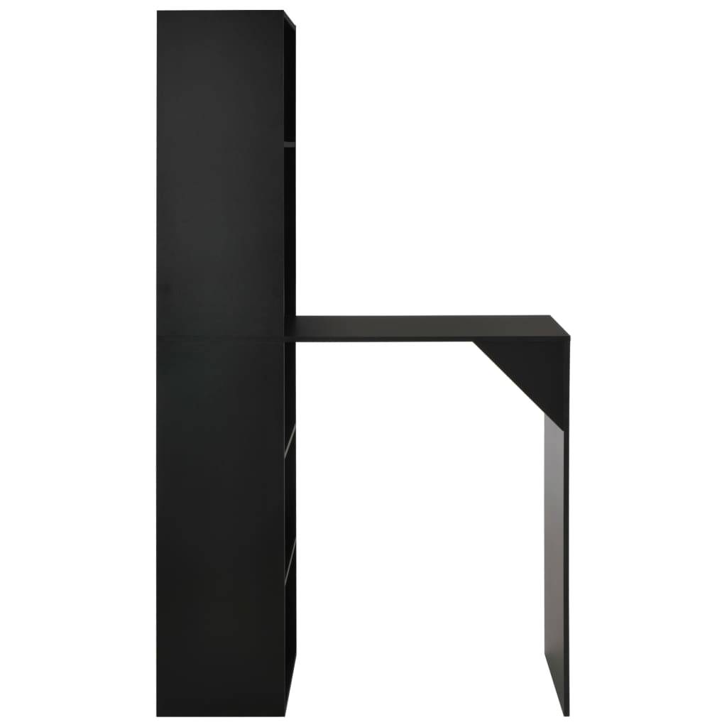 Helloshop26 - Table haute mange debout bar bistrot avec armoire noir 200 cm - Image 4