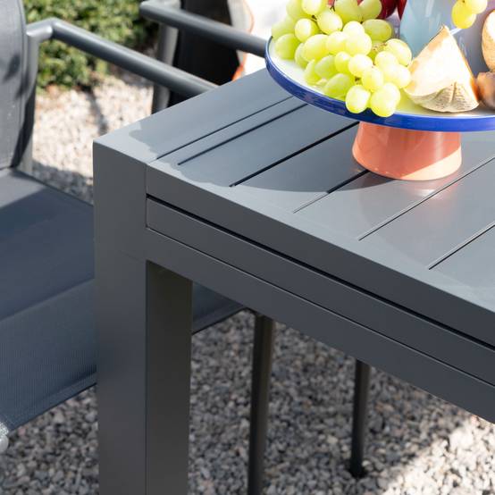 Ensemble 8/12p en full aluminium Gris avec 10 fauteuils MODULO - Image 5