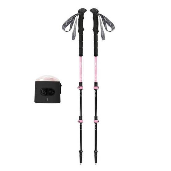 Bâtons de marche SIERRA (lot de 2) en métal + lumière - Léger et Pliable LOVORK - Image 1