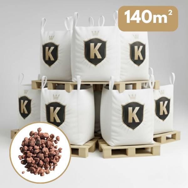 Galet marbre rose 25/40 mm – Pack 7 Big Bag +/- 1,5T – 140 m² - Image 1