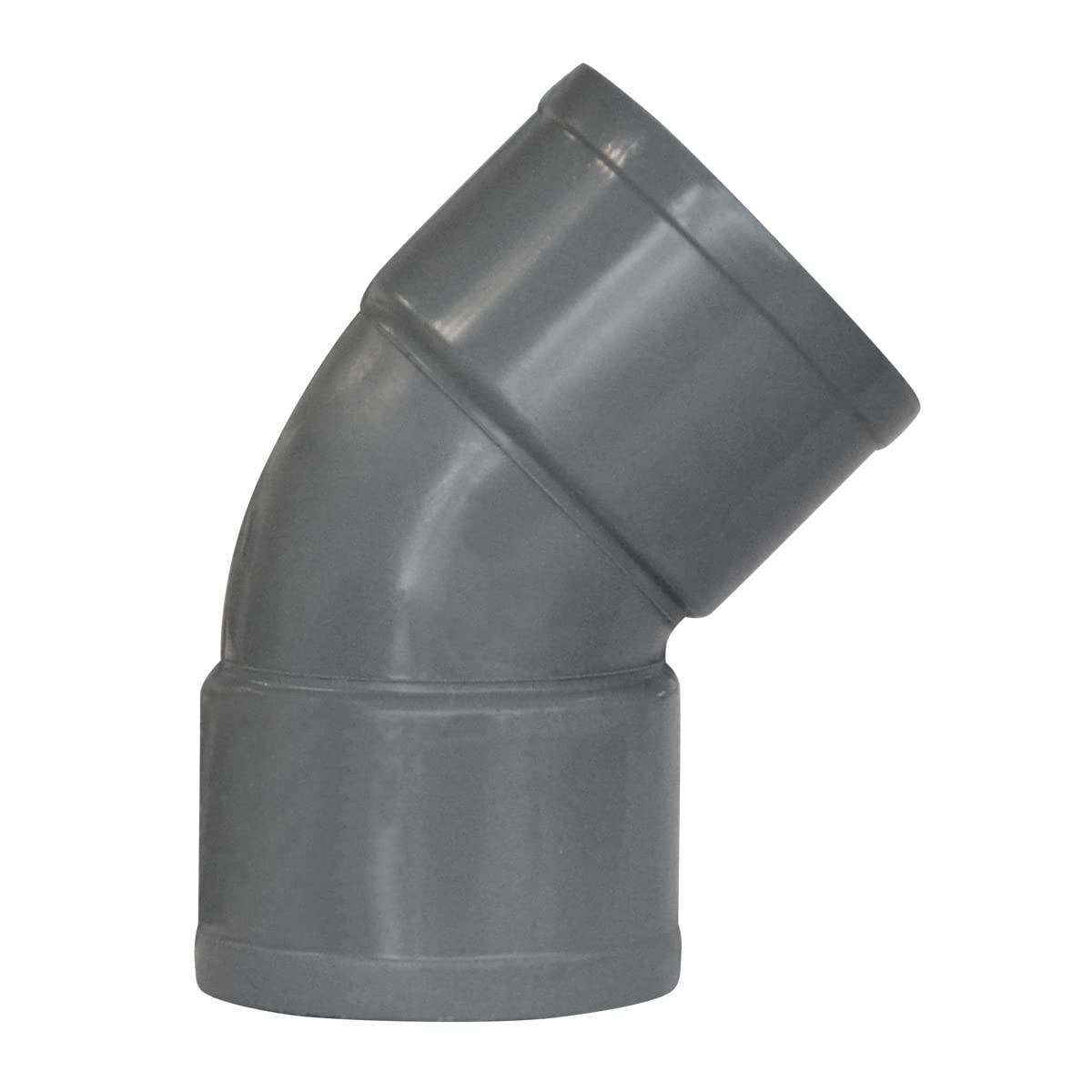 Jardibric - Jardibric – Coude 45° Femelle Femelle Ø80 – Raccord Évacuation Eau PVC - Image 2