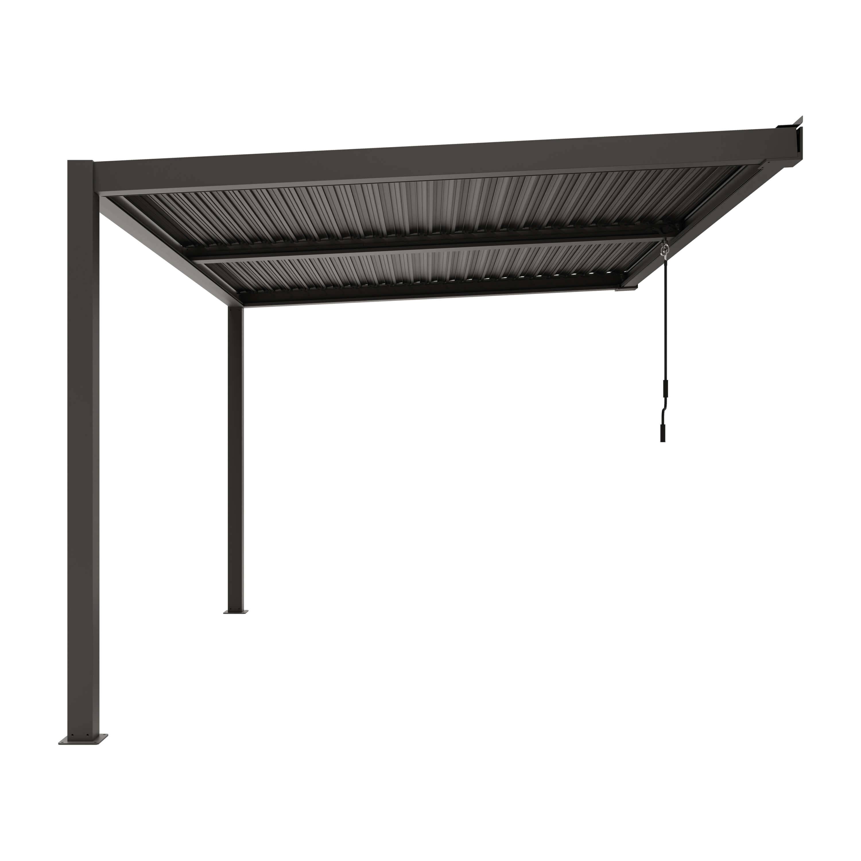 Pergola Adossée Thermolaquée Anthracite 4*3m - Ximax - Image 3