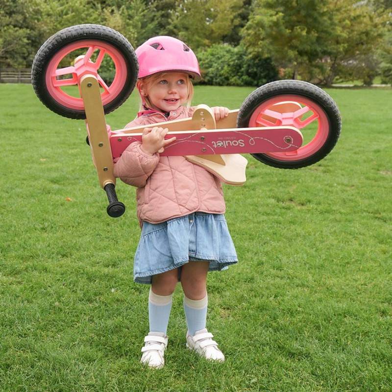 Soulet - Draisienne en bois pour enfant - Coloris rose - Image 6