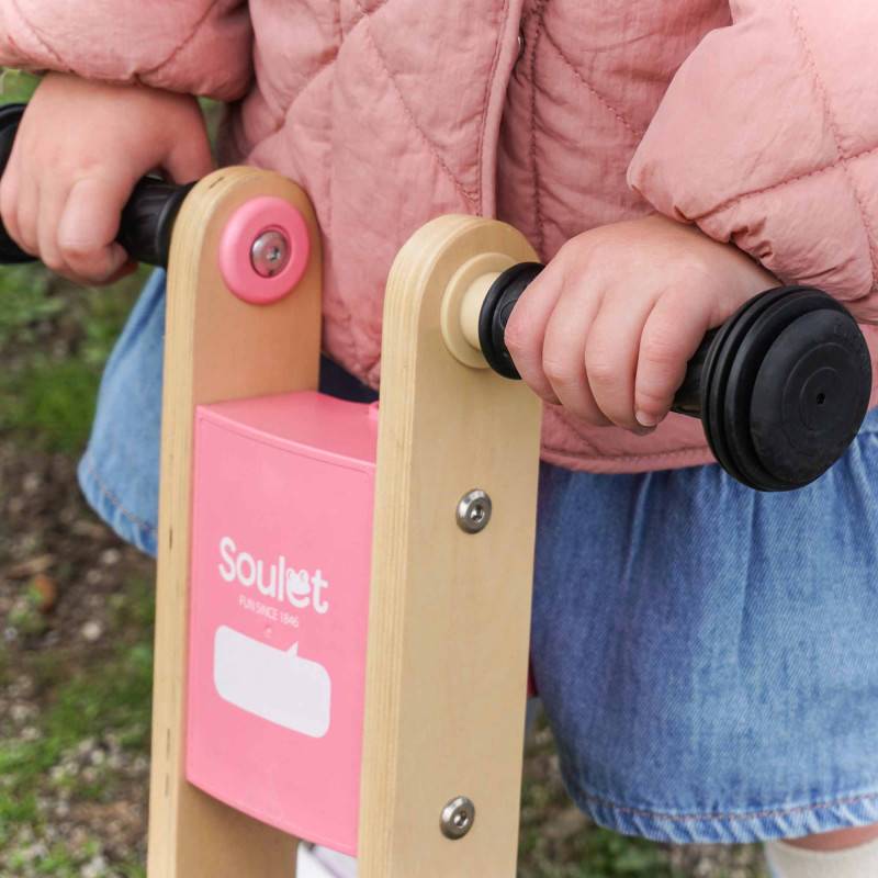 Soulet - Draisienne en bois pour enfant - Coloris rose - Image 5