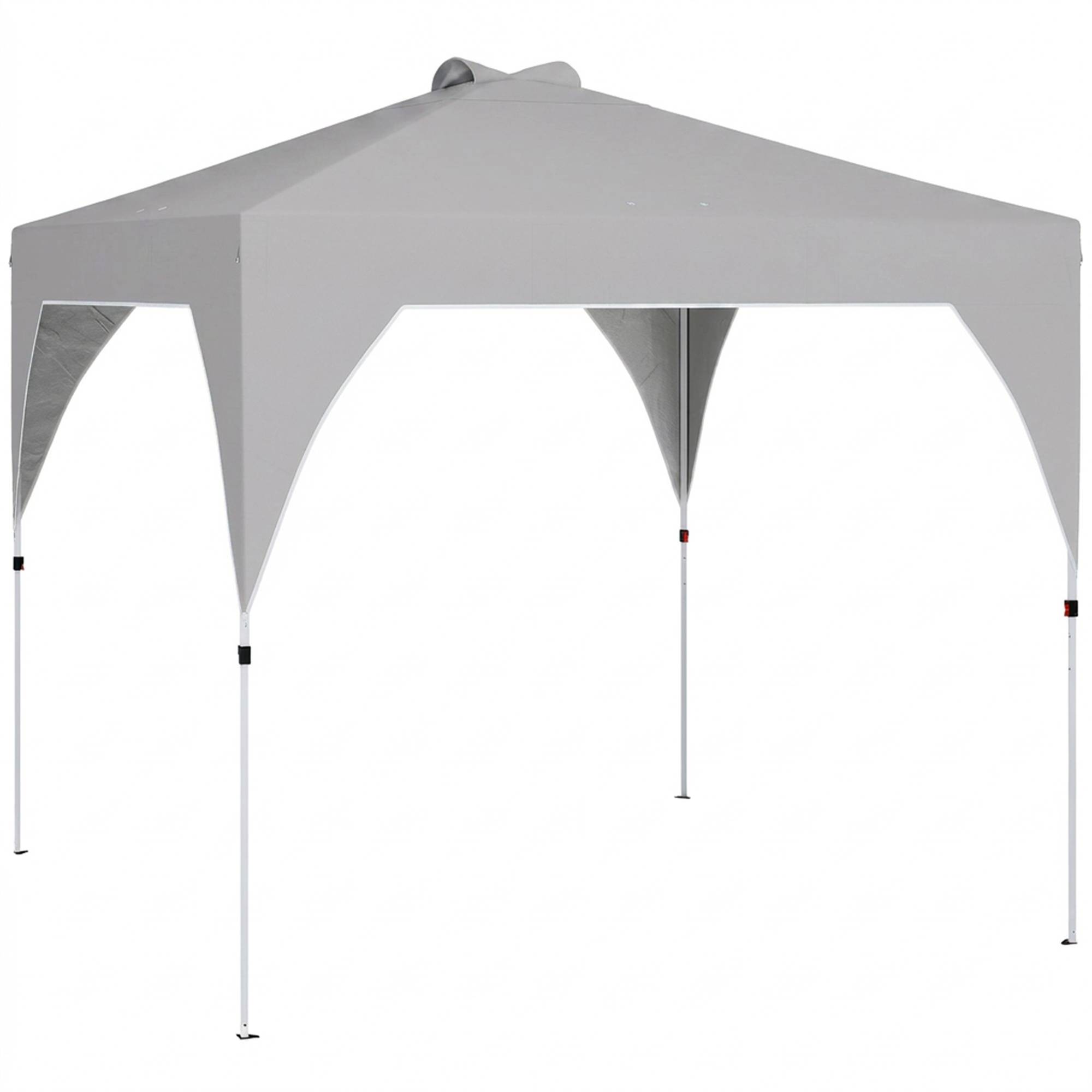 Tonnelle pliante 3x3m aérations sacs lestage sac transport Oxford métal gris foncé