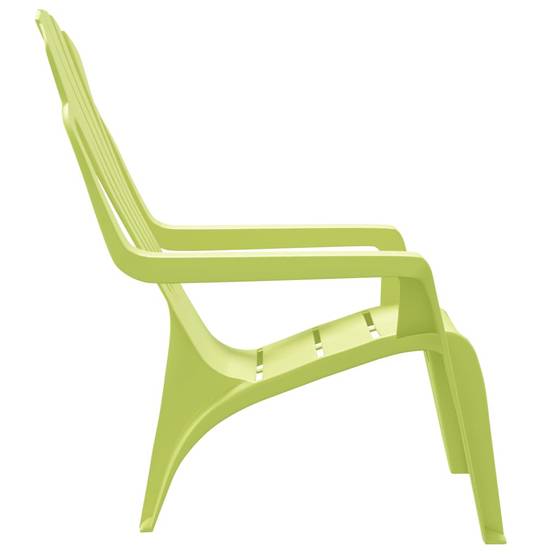 Lot de 2 Chaises de jardin pour enfants - Chaises d'extérieur - Fauteuils de jardin vert 37x34x44 cm PP - Image 5