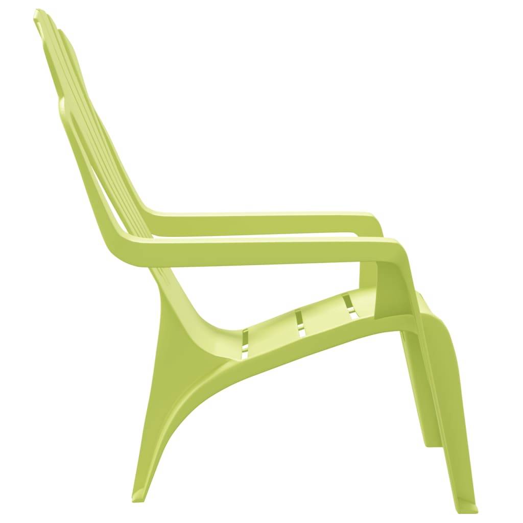 Lot de 2 Chaises de jardin pour enfants - Chaises d'extérieur - Fauteuils de jardin vert 37x34x44 cm PP - Image 5