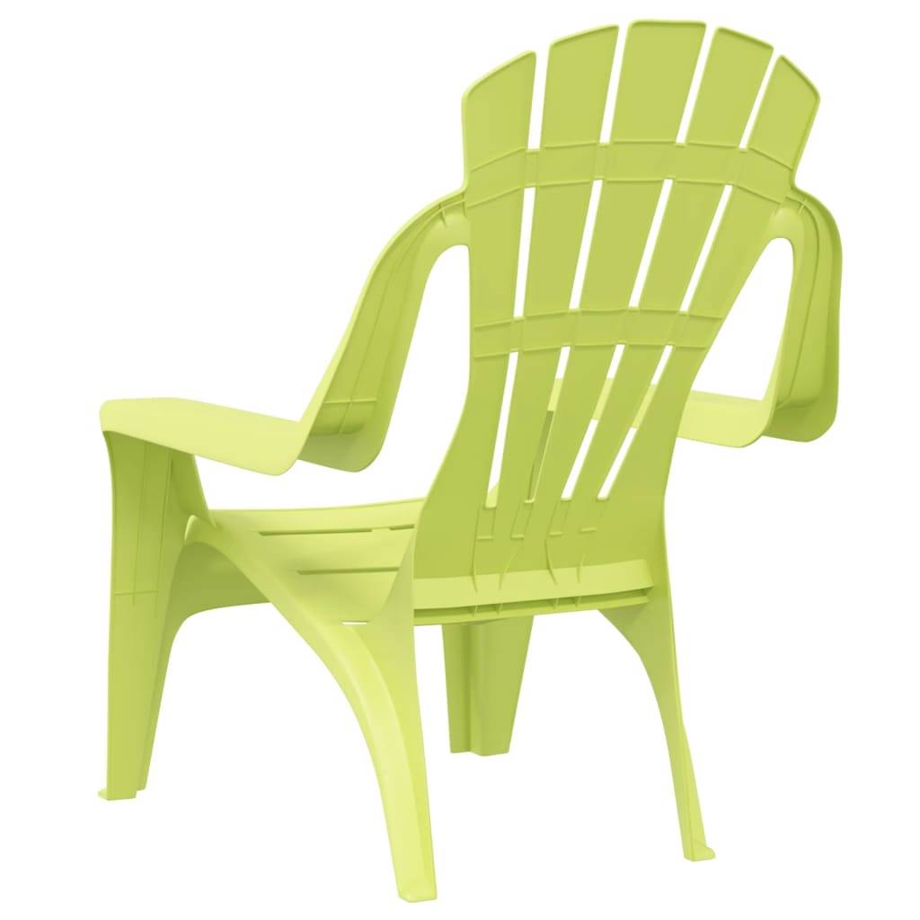 Lot de 2 Chaises de jardin pour enfants - Chaises d'extérieur - Fauteuils de jardin vert 37x34x44 cm PP - Image 6