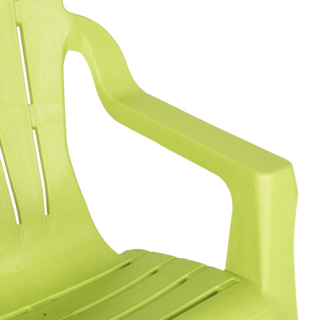 Lot de 2 Chaises de jardin pour enfants - Chaises d'extérieur - Fauteuils de jardin vert 37x34x44 cm PP - Image 7