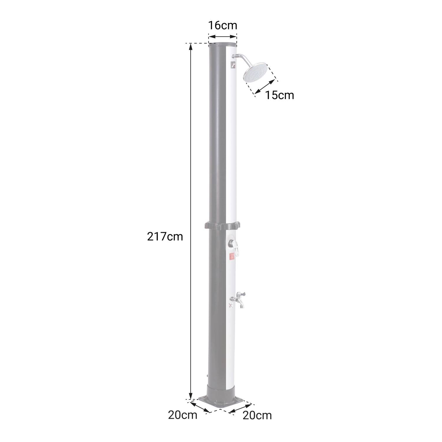 Happy Garden - Douche solaire FIDGI noire et argent 35L - HAPPY GARDEN - Image 6