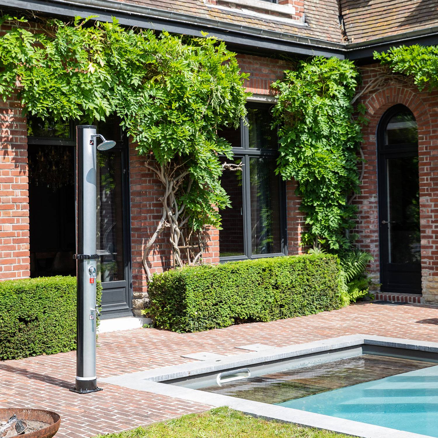 Happy Garden - Douche solaire FIDGI noire et argent 35L - HAPPY GARDEN - Image 2