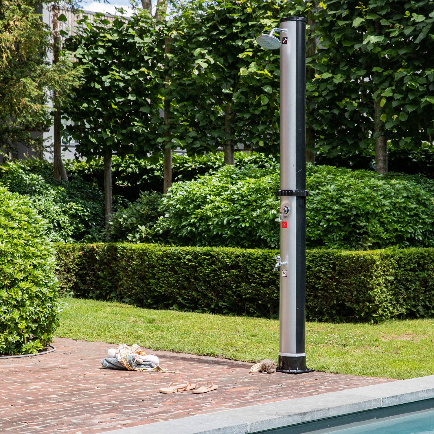 Happy Garden - Douche solaire FIDGI noire et argent 35L - HAPPY GARDEN - Image 9